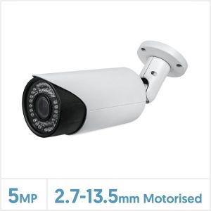 λ | Cortex 5MP Motorised Bullet Camera (White), C-MOTORBULLET-5MP-W