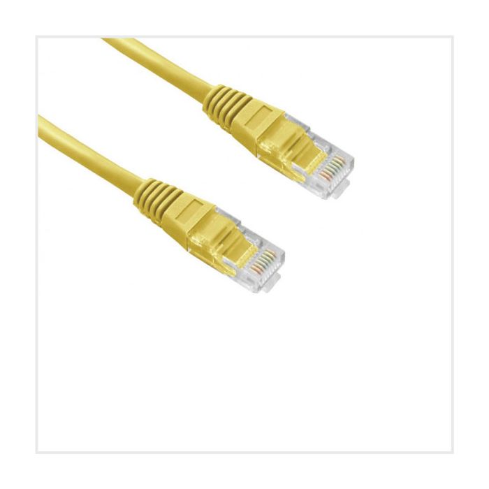 Connectix Cat6 0.5m Patch Lead Yellow main product photo