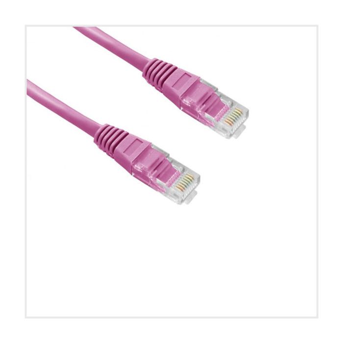 Connectix Cat6 5m Patch Lead Pink main product photo