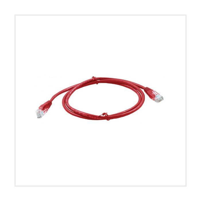 Connectix Cat5e 5m Booted Patch Lead Red main product photo