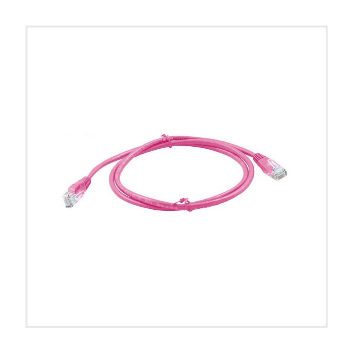 Connectix Cat5e 5m Booted Patch Lead Pink main product photo
