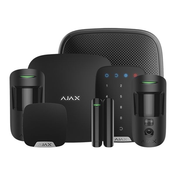 Ajax Hub 2 Kit 3 House with Keypad (Black), 23329.52.BL1