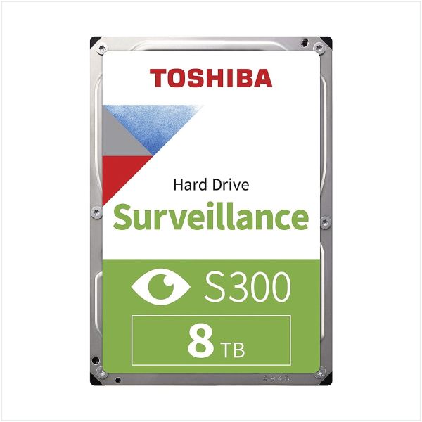 Toshiba Surveillance S300 Hard Drive (HDD) with 8TB Storage, HDD-TOSHIBAS3-8TB