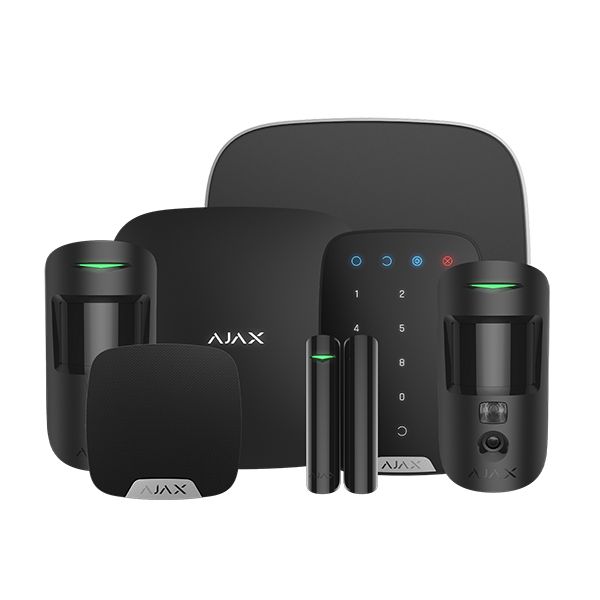 Ajax Kit 3 Cam Plus DD House with Keypad (Black), 23333.77.BL1