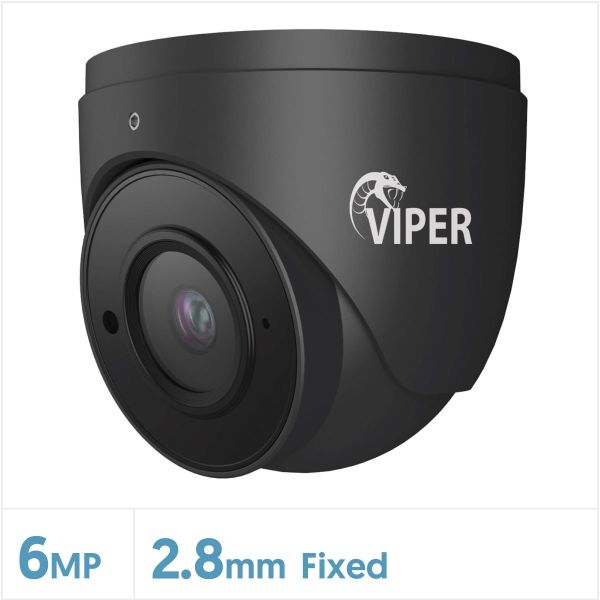 6MP Viper IP Fixed Lens Turret Camera (Grey), TURVIP-6-FG