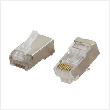 Connectix Cat 6a FTP Plug for Solid cable, 006-004-001-10
