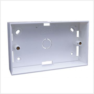 Connectix PVC Double Backbox, White (32mm), 008-010-002-00