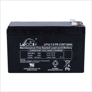 CDVI 12Vdc 7Ah Rechargeable Battery, B7.5