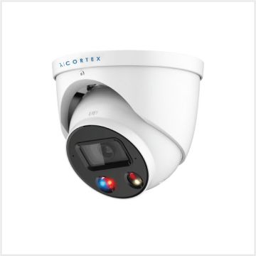 λ | Cortex 5MP Active Deterrence Turret Network Cameras, CTX5C-IP-AD-TUR-S3-CONFIG