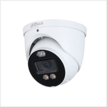 Dahua 4K HDCVI Full-Colour Active Deterrence Fixed Turret Camera (White), DH-HAC-ME1809HP-A-PV-0280B-S2