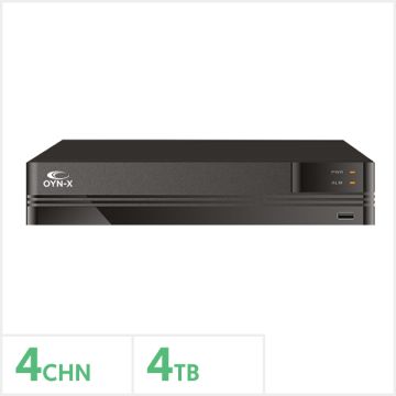 Kestrel 4K 4 Channel NVR with 4TB HDD, KESTREL-NVR-4-4TB