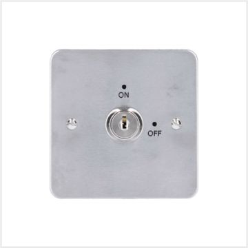 CDVI Surface Square Key Switch, 2-Position, Maintained, Keyed Alike, KEY-SSMAKA