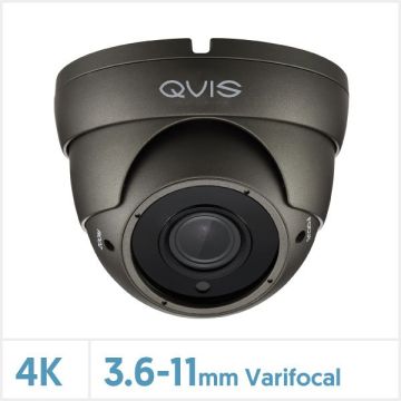 4K Varifocal Lens Turret Camera with 36pcs IR (Grey), Q4K-TUR-VFG36