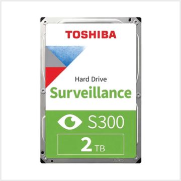 Toshiba Surveillance S300 Hard Drive (HDD) with 2TB Storage, HDD-TOSHIBAS3-2TB