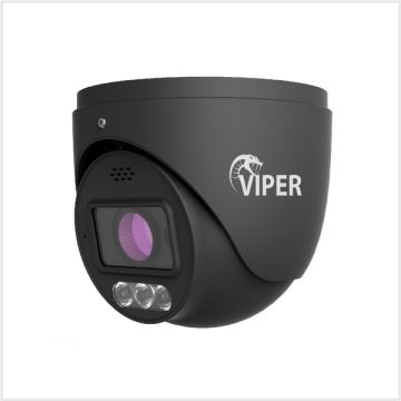 Viper 4MP AI Active Deterrent Network Fixed Lens Turret Camera (Grey), TURVIP4C-AD-FG