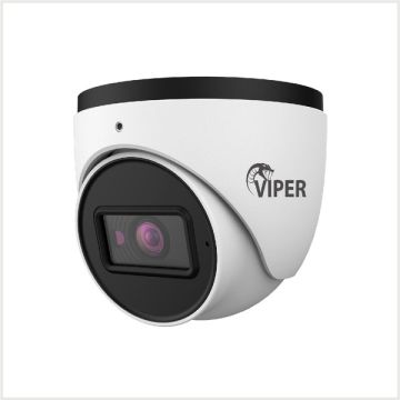 Viper 4K/8MP Network IR Fixed Turret Camera (White), TURVIP4KS4-FW-A
